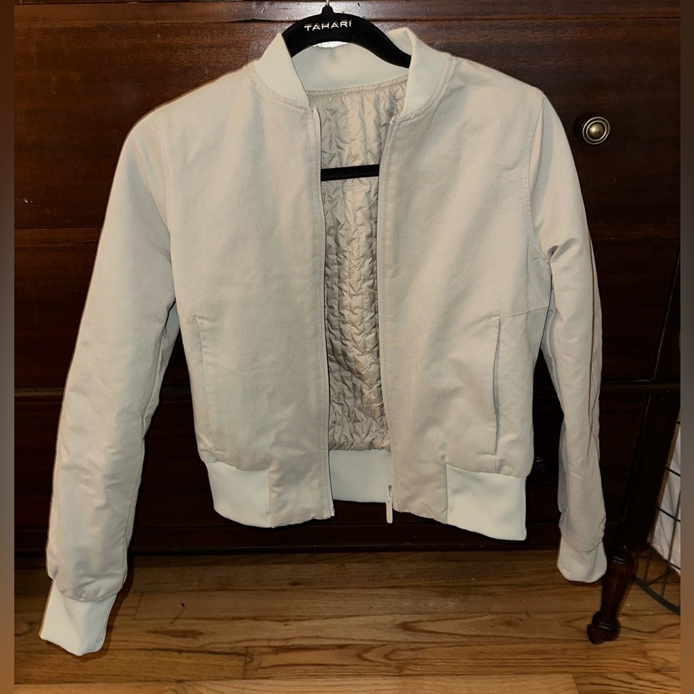 Lululemon Non-Stop Cotton Bomber Jacket - Reversible size 2 in Raw linen